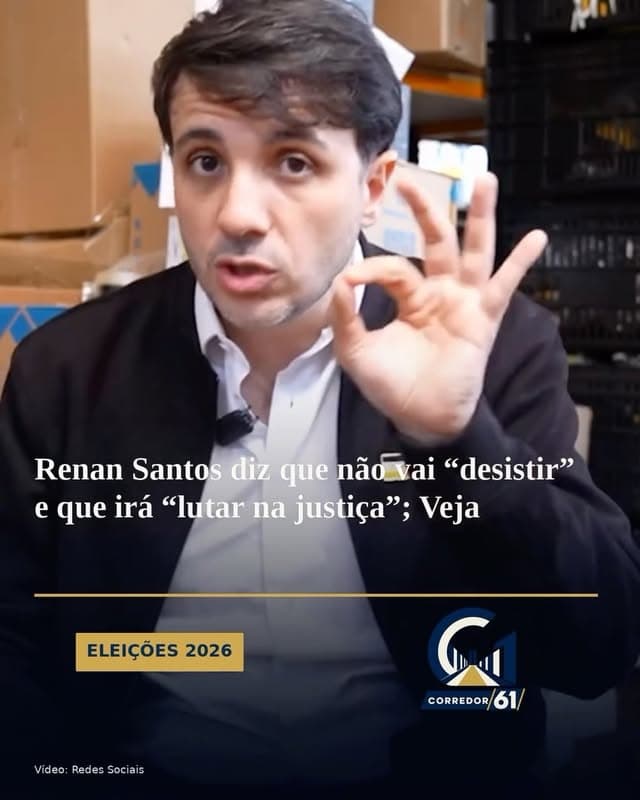 Capa do reel do Corredor 61 com Renan Santos
